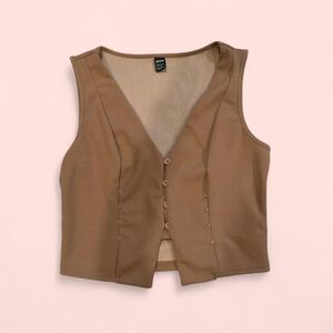 Shein Women's Tan and Brown Vest